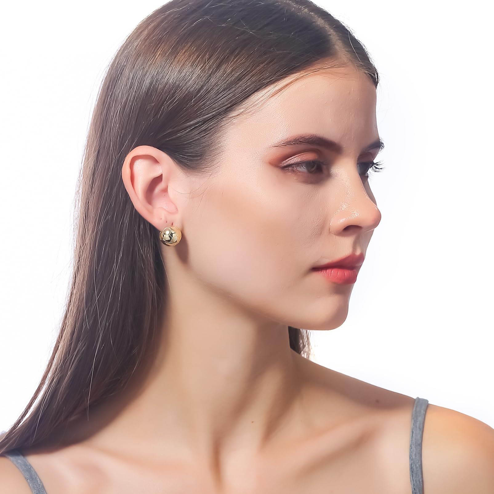 ToHeart 14k Gold Hoop Earrings for Womens Hoop Earrings - Image 4